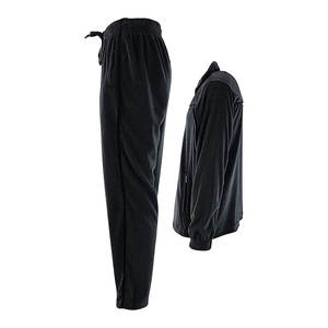 Ensemble de survêtement 2 pièces tendance pour l'hiver, tenue en coton épais et chaud avec pantalon de jogging assorti, vêtements de sport élégants, anthracite - Product Image 3