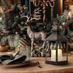 Luxury Eco-Friendly Handmade Dome Style <b>Metal</b> <b>Lantern</b> Customized Printing Elegant Decorative Accent for Christmas Home Hotel - Product Image 6