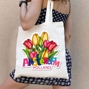 Sac fourre-tout en toile décontracté avec logo personnalisé Sac souvenir touristique Copenhague <span class=keywords><strong>Danemark</strong></span> - Product Image 2