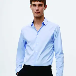 Custom Logo Dress Shirt Short Sleeve Formal Shirts for Men Slim Fit