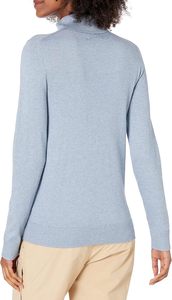 เสื้อสเวตเตอร์คอเต่าแขนยาวแบบสวมหัวครึ่งแขนเสื้อสเวตเตอร์ถักสำหรับสตรีทแวร์เสื้อคอเต่า - Product Image 6