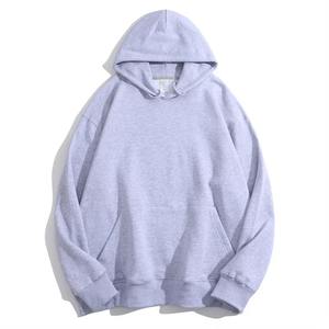 Haute qualité 2025 sweat à capuche pour hommes automne hiver décontracté sweat à capuche ample hommes pull goutte épaule couleur unie sweats à capuche - Product Image 4