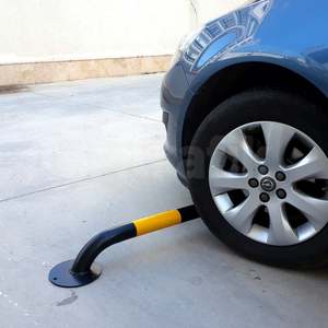 Set of 10 Black 200x16cm 60mm Parking Lot Vehicle Stoppers Made of Durable <b>Rubber</b> - Product Image 6