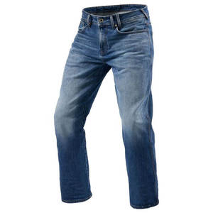 Jeans de Mezclilla para Hombre, Corte Recto, Lavado a la Piedra, Cintura Media, Corte Regular, Algodón, Estilo Casual, para Otoño, con Logotipo Personalizado - Product Image 1