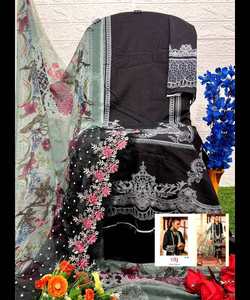 ชุดเดรสสุภาพอินเดียสำหรับผู้หญิงในชุดสนามหญ้าบูติกพร้อมชุดดูปองตาและฮิญาบแบบคลาสสิก - Product Image 4