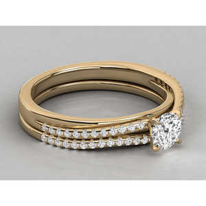 Bague pour femme en or 10 carats avec diamant solitaire cultivé en laboratoire - Product Image 5