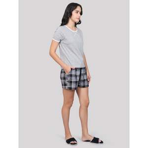 Ensemble de shorts décontractés 100% coton avec t-shirt, tissu tricoté super doux et confortable, doté de poches - Product Image 4