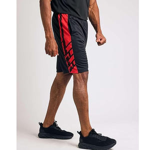 Nouveau short de sport 2 en 1 pour la course à pied à séchage rapide avec poche latérale Short de basket-ball athlétique en maille pour homme 100% polyester - Product Image 1