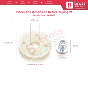 Régulateur de vitre avant BWR5475 avec roue d'angle de réparation 51723316 51723317 pour Punto 199 Evo - Product Image 5