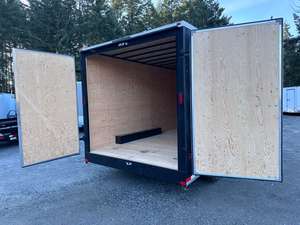 SOUTHLAND <b>TRAILERS</b> Enclosed <b>Cargo</b> <b>Trailer</b> 1001-2000kg Capacity Black Steel Heavy Duty Transport <b>Trailer</b> - Product Image 2