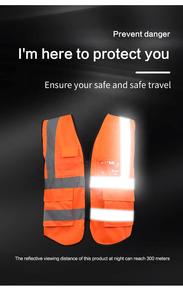 Chaleco de seguridad laboral reflectante de tejido de punto personalizado al por mayor para obras de construcción y carreteras - Product Image 5
