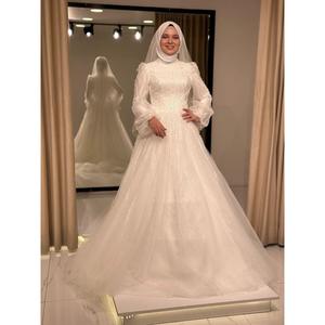 Stelle nuova stagione Hijab abito da sposa 1431T - Product Image 4