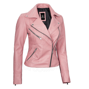 Chaqueta de cuero de punto XL de moda para mujer con hombro caído diseño personalizado bordado bolsillo piel decoración invierno tinte - Product Image 4