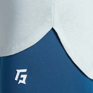T-shirt long Modfit vert clair en tissu tricoté respirant - Product Image 6