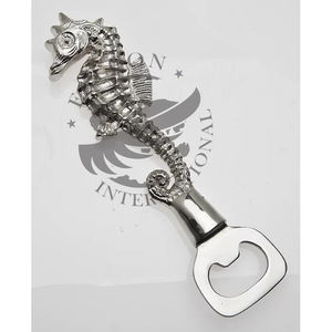 Abridor de Botellas Personalizado de Metal con Diseño Náutico de Caballito de Mar, Ecológico, Falcon International Premium, para Cerveza y Vino - Product Image 1