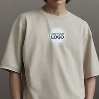 T-shirt en jersey de coton solide AIRism à manches courtes, coupe classique, avec impression numérique de logo personnalisé, respirant et à séchage rapide