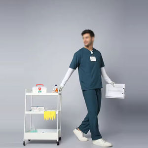 Uniformes de hospital de algodón 100% unisex profesional uniformes médicos con color personalizado y logotipo de alta calidad al por mayor - Product Image 2