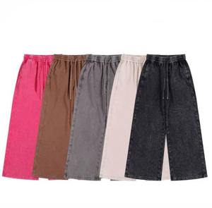 Casual High Quality Wide Leg Sweatpants <b>Trousers</b> Hip Hop Sweat Pants Men Custom French Terry Streetwear Cotton Baggy Sweatpants - Product Image 3