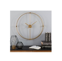 Jam Dinding Digital Quartz Logam Tahan Lama dengan Desain Minimalis untuk Ruang Kantor Kontemporer atau Estetika Rumah Modern