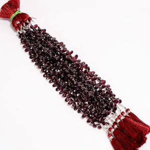 Cuentas de granate rodolita, cuentas facetadas ovaladas granate rodolita, cuentas de piedras preciosas granate, cuentas de granate rodolita para la fabricación de joyas, - Product Image 1