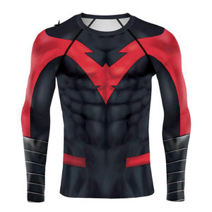 Personnalisez votre propre logo sur un rashguard à manches longues sublimé UPF50+ pour hommes, MMA, BJJ, rashguards MMA entièrement sublimés - Product Image 1