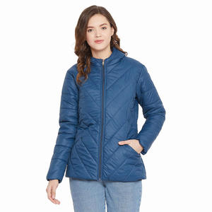 Chaqueta acolchada cálida de invierno de talla grande para mujer, sudadera con cremallera, transpirable y sostenible, Jacect de punto - Product Image 1