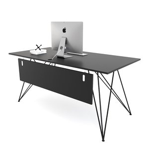 Minimalist Design Office/Bedroom <b>Computer</b> <b>Table</b> 140x80cm Powder-Coated Steel Legs BGD68061 - Product Image 1