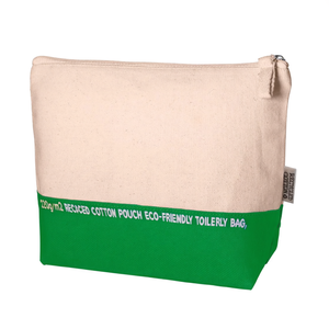 Pochette in Cotone Riciclato 220gr/m2, Borsa per Toilette Ecologica - Product Image 3