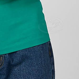 เสื้อยืดแขนสั้นสำหรับผู้หญิงใส่ฤดูร้อนเสื้อยืดผ้าใบน้ำหนักเบาทันสมัยปรับแต่งสีได้ตามต้องการ - Product Image 5