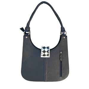 Nouveau sac bandoulière hobo tendance en cuir de vachette à carreaux, fait main, avec fermeture éclair, style western, design de luxe pour femme, en cuir véritable - Product Image 2