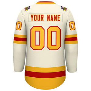 Maillot de hockey sur glace personnalisé, uniforme d'équipe, tissu en maille polyester sublimé avec nom et numéro du joueur, production directe d'usine OEM - Product Image 3