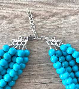 Natural Sodalite Beaded <b>Necklace</b>, 8mm Sodalite Smooth Round Beads <b>Necklace</b> , Handmade Crystal Choker <b>Necklace</b> Beaded Jewelry - Product Image 1