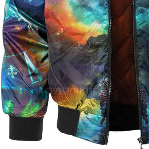 Fashion Clothing <b>Windproof</b> Sublimation Bomber Jacket for Men Street Wear New Design Men Bomber Jacket - Product Image 3