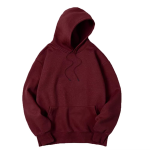 Pulls à capuche de couleur unie pour hommes Pull en laine chaud pour hommes Vêtements de rue à la mode Maillot respirant ample Marque à capuche - Product Image 1