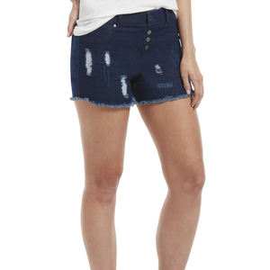 Wholesale 2025 Custom <b>Women</b> Plus Size Streetwear Cotton Shorts Fashion <b>Women's</b> Shorts Work Half <b>Pants</b> <b>Loose</b> Denim Jean Shorts - Product Image 1