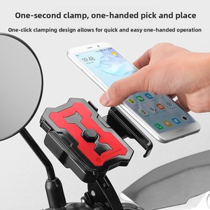 Support de téléphone magnétique pour vélo N52 360° °   Support de téléphone rotatif anti-vibrations pour vélo, moto, scooter, voiturette de golf - Product Image 4