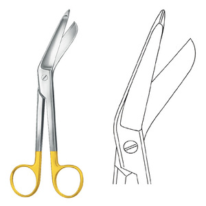 Tijeras de vendaje Lister TC, grapadora de piel manual de acero inoxidable estándar alemán, tijeras quirúrgicas en plástico, titanio y Metal - Product Image 3