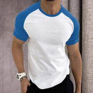 <b>Men's</b> Spring Summer Color Casual Sports Block Sleeves Raglan Round Neck T-<b>shirt</b> Cotton <b>Shirt</b> Soft <b>Men's</b> <b>Shirts</b> - Product Image 4