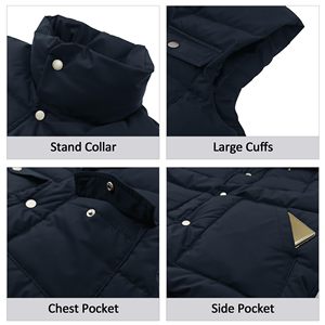 Gilet d'hiver matelassé pour homme, de haute qualité, tendance, imperméable, décontracté, demi-manches, élégant, à capuche, respirant, avec OEM - Product Image 6
