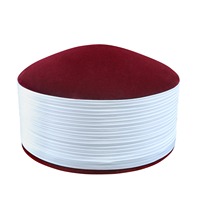 Gorra Shaami islámica al por mayor SH-007 logotipo personalizado musulmán Kufi, Imamah Koofi, sombrero de imán turco, turbante de oración para hombre Namza Topi