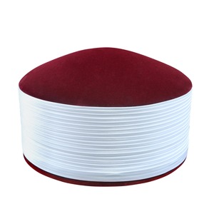 Toptan İslami Shaami kap SH-007 özel Logo müslüman Kufi, Imamah Koofi, türk Imam şapka, erkek namaz türban Namza Topi - Product Image 3