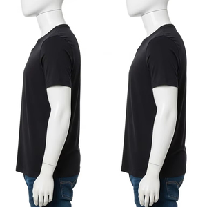 Breathable 100 Percent Cotton Plain Dyed O Neck T Shirts for Men Soft Comfortable Lightweight Custom Printing Casual Wear Tops - Product Image 2