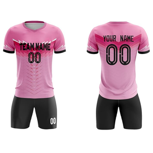 Color degradado Nuevo estilo superior Ropa de fútbol Unisex Conjuntos de uniformes de fútbol de secado rápido Logotipo personalizado Totalmente sublimación impresa - Product Image 1