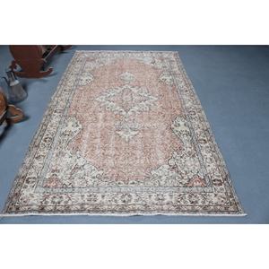 Alfombra Turca Vintage de Lana Roja, 5.3x9.2 pies (162x279 cm) - Product Image 1