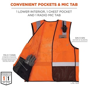 High Quality Waterproof LED Flash Reflective Men's <b>Safety</b> Vest 2024 New Arrival Best Design Wears World - Product Image 4
