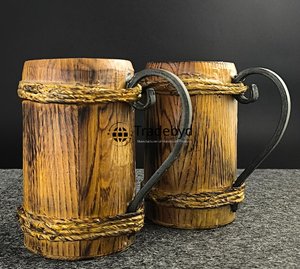 Taza de té artesanal única para coleccionistas, taza de madera, vajilla sostenible de Tradebyd - Product Image 2