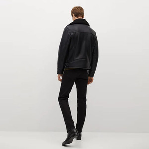 Veste en cuir véritable pour hommes Offre Spéciale Veste en cuir pour hommes coupe ajustée Veste en cuir pour hommes personnalisée - Product Image 3