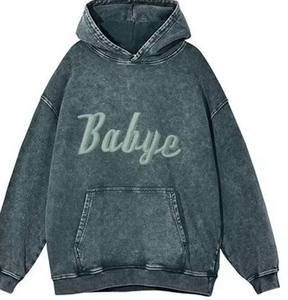 Très Exigeable 500gsm Heavyweight Hoodie Coton Polaire Tissu Personnalisé Goutte D'épaule Sweat À Capuche Blanc Pour Hommes Avec Une Bonne Qualité - Product Image 2