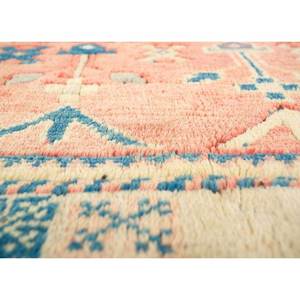 Alfombra de Lana Geométrica Abstracta Nuray, Tejida a Mano, Roja y Naranja, para Sala de Estar, Entrada, Pasillo, Rectangular de 9x12, Modelo Pae-904 - Product Image 3