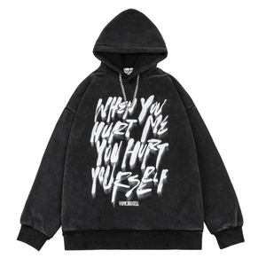 Meilleures ventes Pull-over à capuche à manches longues délavé à l'acide pour hommes avec logo personnalisé Nouveau design Vêtements d'hiver - Product Image 1